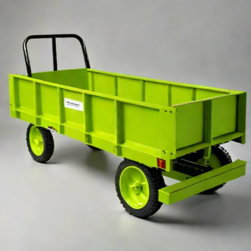 A till-surface haul cart, photographed against a plain background