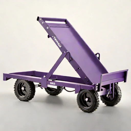 A tephra-slope load cradle, photographed against a plain background