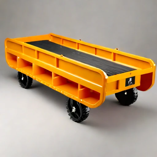 A tephra-slope load cradle, photographed against a plain background