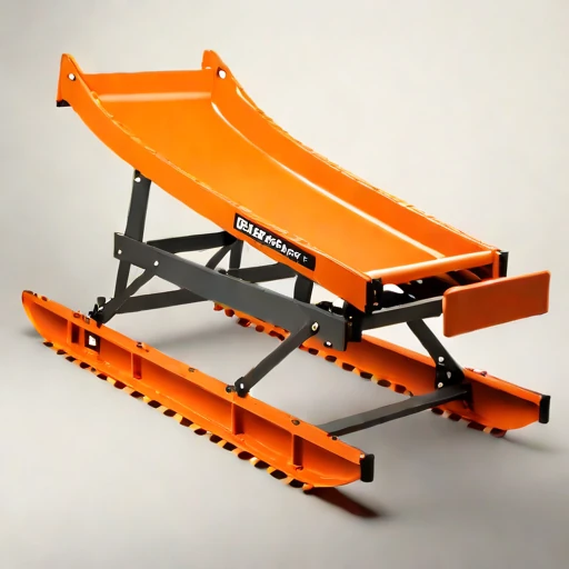 A tephra-slope load cradle, photographed against a plain background