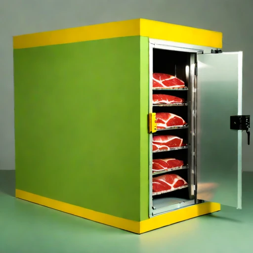 A thermokarst-stable meat locker, photographed against a plain background