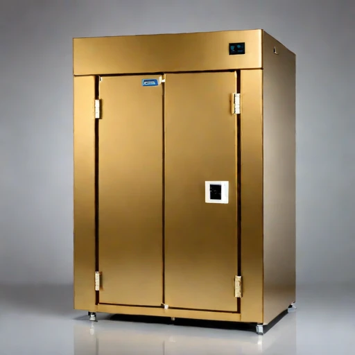 A thermokarst-stable meat locker, photographed against a plain background