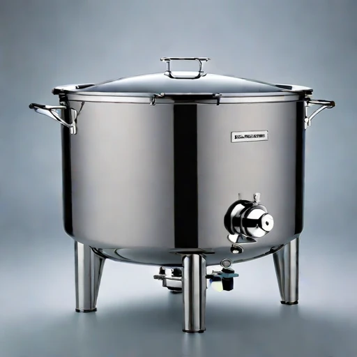 A tephra-tempered fermentation crock, photographed against a plain background