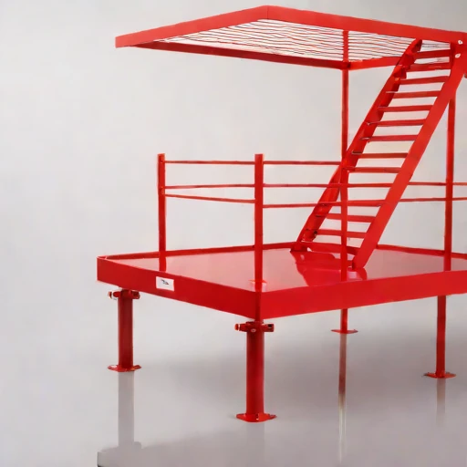 A ventifact-field viewing terrace, photographed against a plain background