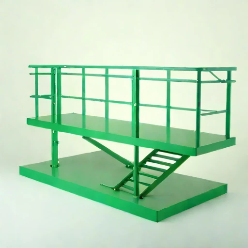 A ventifact-field viewing terrace, photographed against a plain background