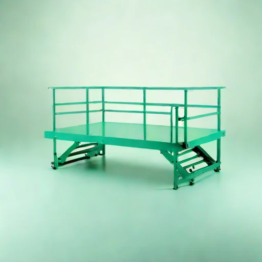 A ventifact-field viewing terrace, photographed against a plain background