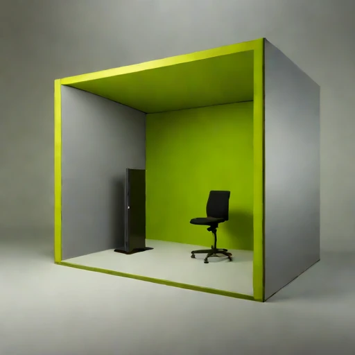 A vertisol-lined monitoring room, photographed against a plain background