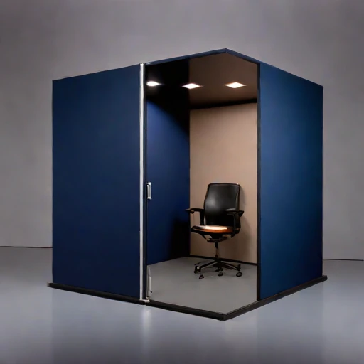 A vertisol-lined monitoring room, photographed against a plain background