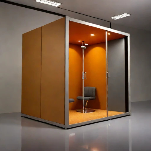 A vertisol-lined monitoring room, photographed against a plain background