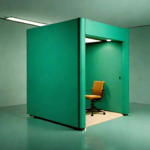 A vertisol-lined monitoring room, photographed against a plain background