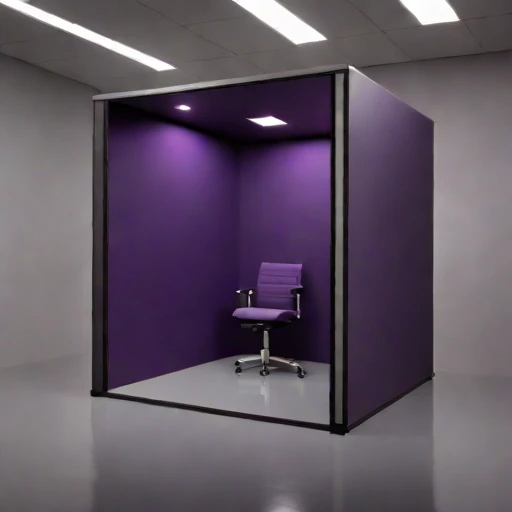 A vertisol-lined monitoring room, photographed against a plain background