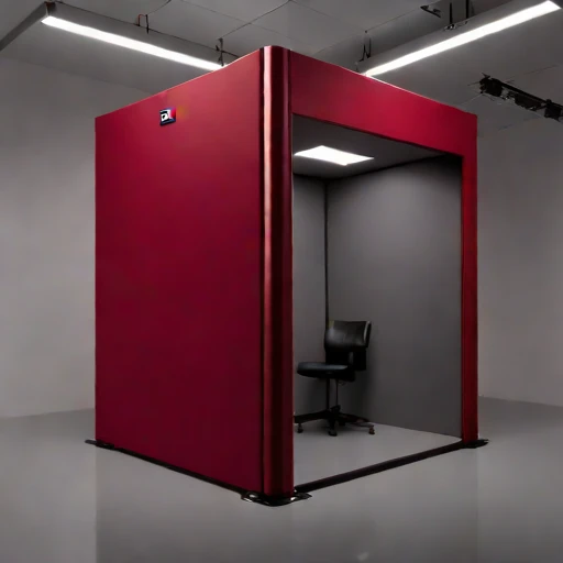 A vertisol-lined monitoring room, photographed against a plain background