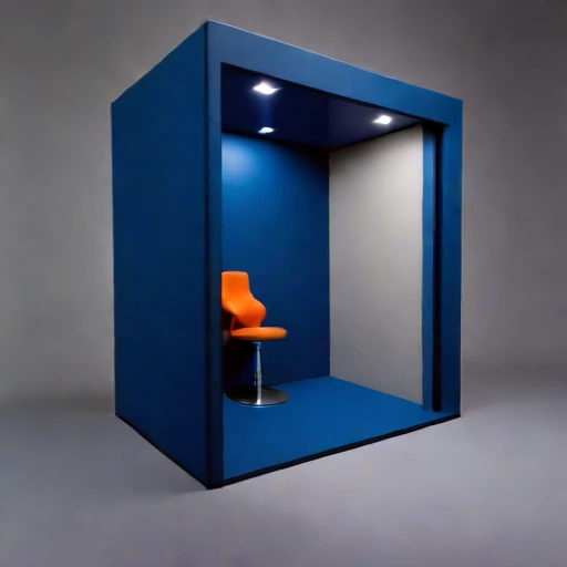A vertisol-lined monitoring room, photographed against a plain background