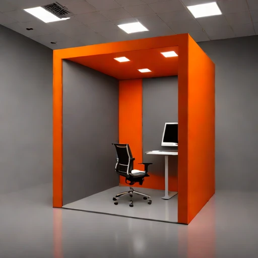 A vertisol-lined monitoring room, photographed against a plain background