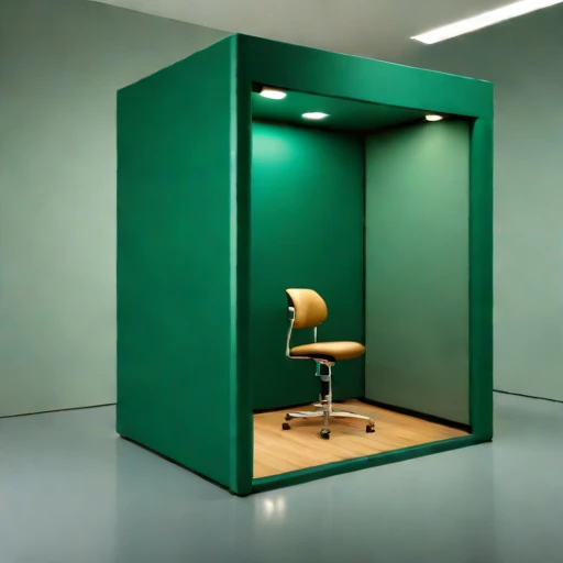 A vertisol-lined monitoring room, photographed against a plain background