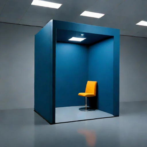 A vertisol-lined monitoring room, photographed against a plain background