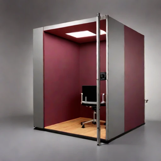 A vertisol-lined monitoring room, photographed against a plain background
