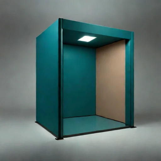 A vertisol-lined monitoring room, photographed against a plain background