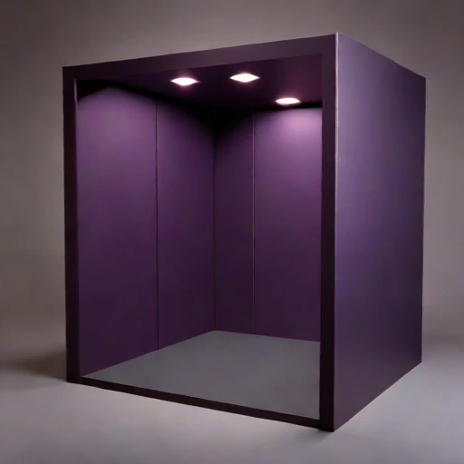 A vertisol-lined monitoring room, photographed against a plain background