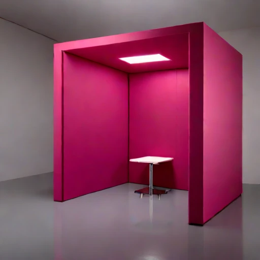 A vertisol-lined monitoring room, photographed against a plain background