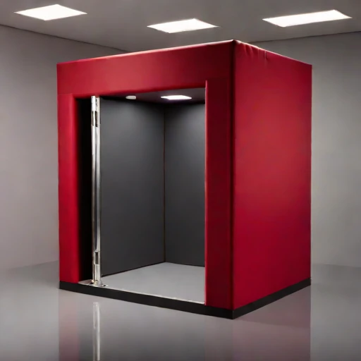 A vertisol-lined monitoring room, photographed against a plain background
