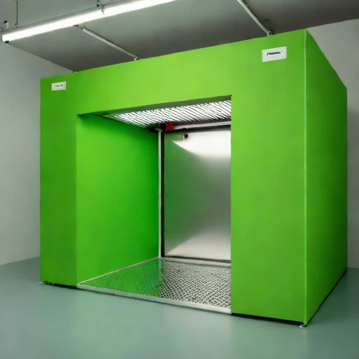 A vacuum-sublimation curing chamber, photographed against a plain background