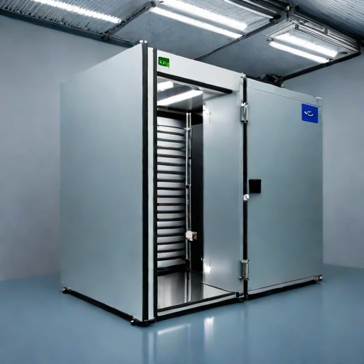 A vacuum-sublimation curing chamber, photographed against a plain background