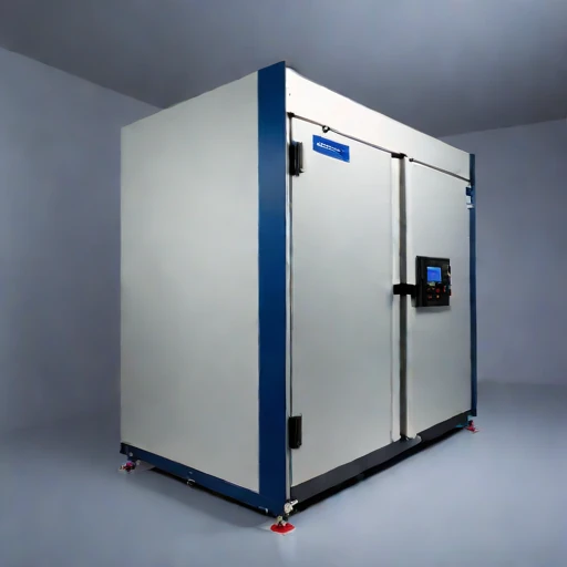 A vacuum-sublimation curing chamber, photographed against a plain background