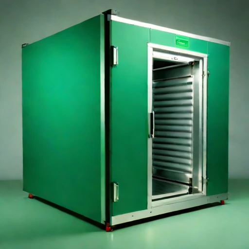 A vacuum-sublimation curing chamber, photographed against a plain background