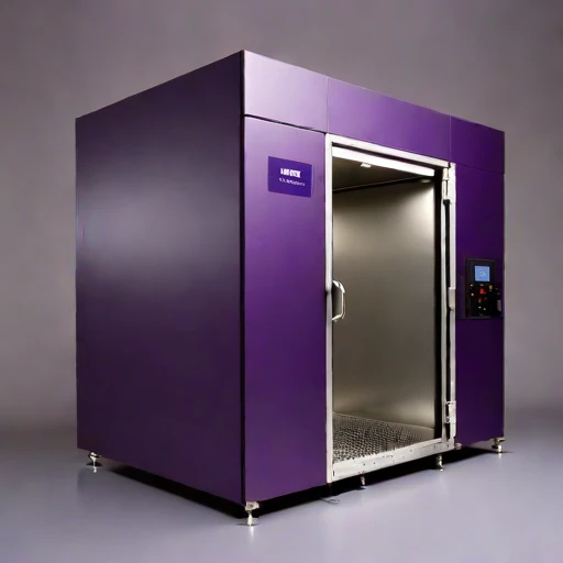 A vacuum-sublimation curing chamber, photographed against a plain background