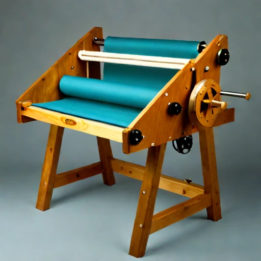 A work-hardened drawing bench, photographed against a plain background