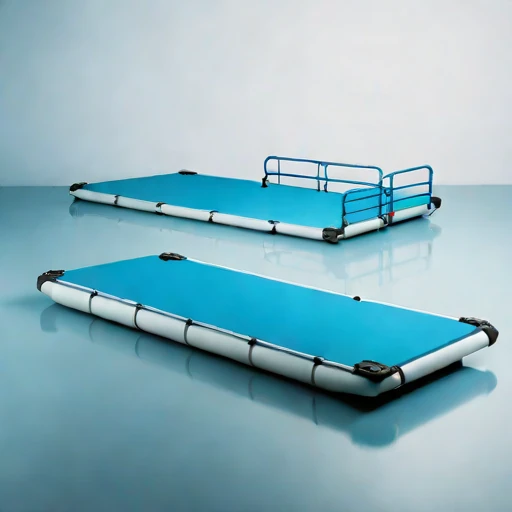 A wave-setup moored raft, photographed against a plain background