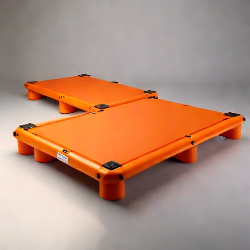 A wave-setup moored raft, photographed against a plain background
