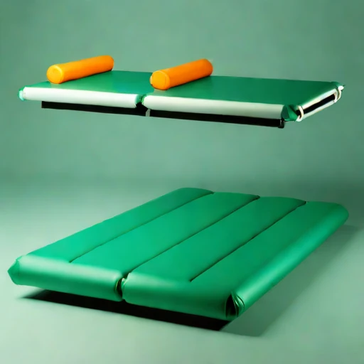 A wave-setup moored raft, photographed against a plain background