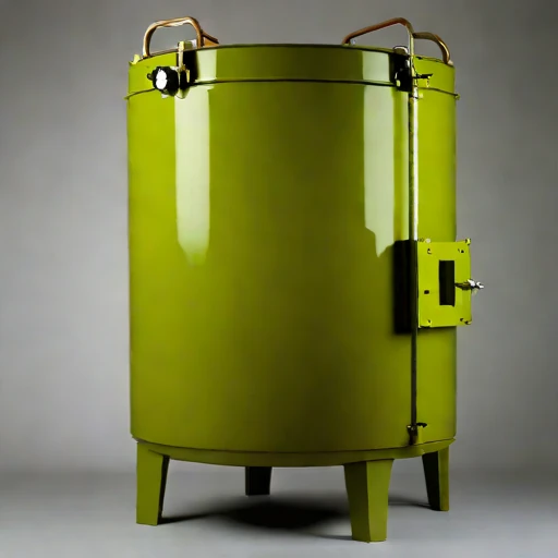 A welded-tuff saggar kiln, photographed against a plain background