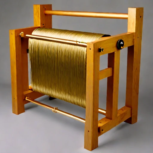 A yardang-abrasion finishing drum, photographed against a plain background