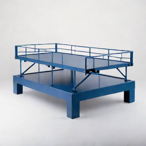 A yedoma-bluff survey deck, photographed against a plain background