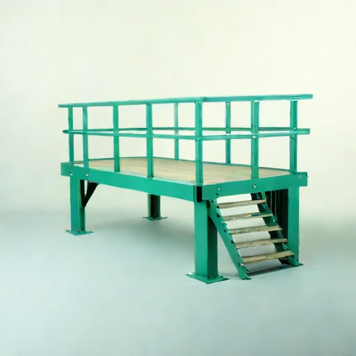 A yedoma-bluff survey deck, photographed against a plain background