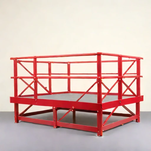 A yedoma-bluff survey deck, photographed against a plain background