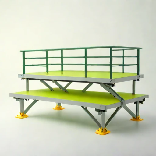 A yedoma-bluff survey deck, photographed against a plain background