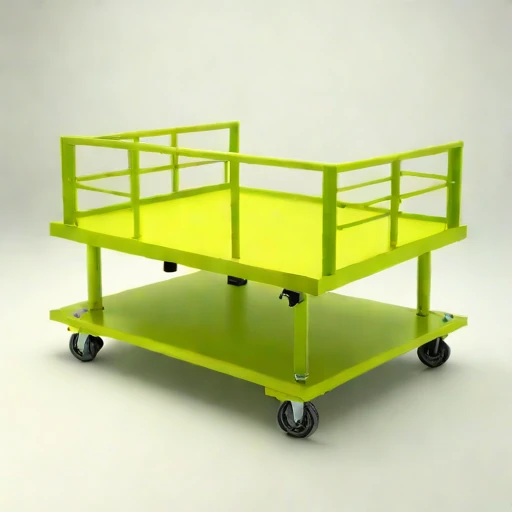 A yedoma-bluff survey deck, photographed against a plain background