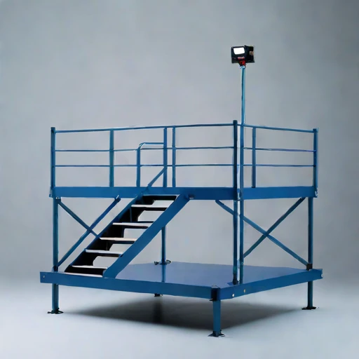 A yedoma-bluff survey deck, photographed against a plain background