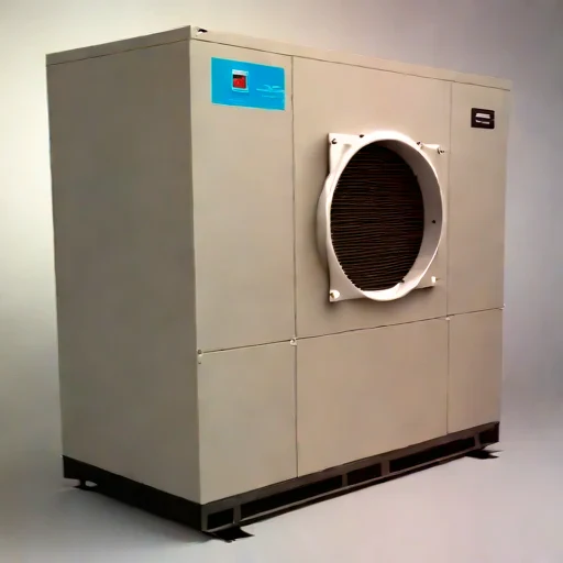 An alkaliphile-bed vent scrubber, photographed against a plain background