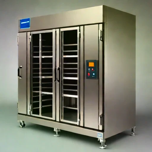 An anabatic-draft drying barn, photographed against a plain background