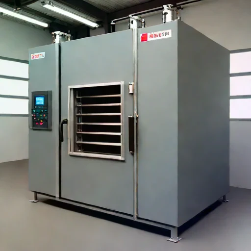 An anelastic-relief stress oven, photographed against a plain background