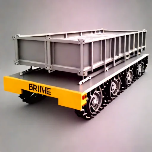 A brine-flat skid, photographed against a plain background