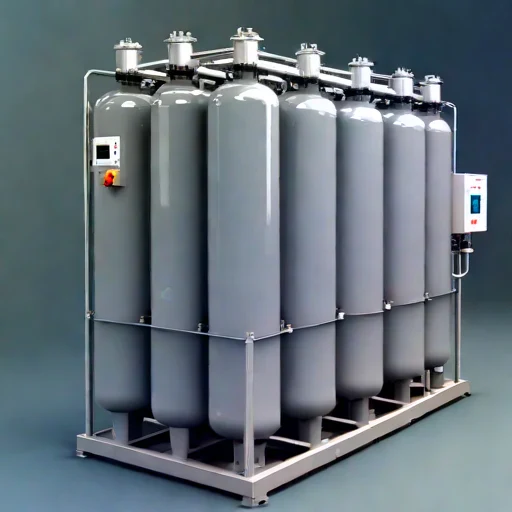A clathrate-forming desalination cell, photographed against a plain background