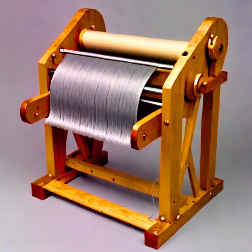 A dunite-shell calender roller, photographed against a plain background