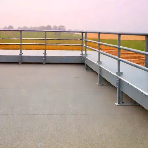 An evaporite-flat survey deck, photographed against a plain background