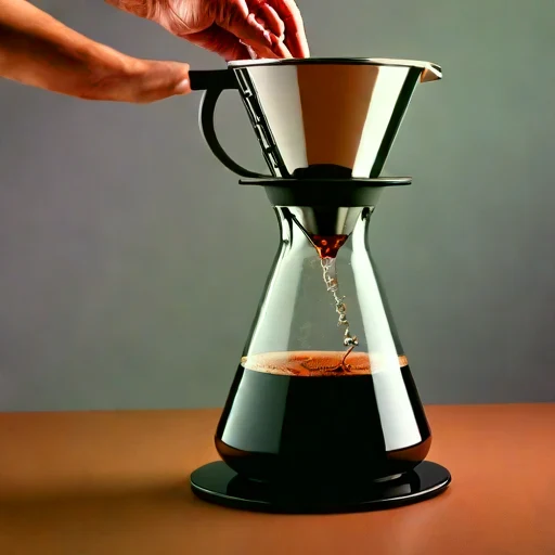 A eutectic-jacket cold-brew column, photographed against a plain background